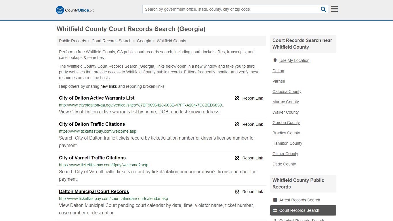 Court Records Search - Whitfield County, GA (Adoptions ...